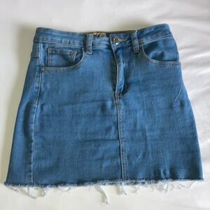 Denim mini skirt
